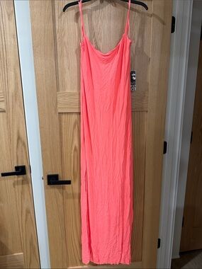 Young Fabulous & Broke Neon Coral Slip Tank Dress